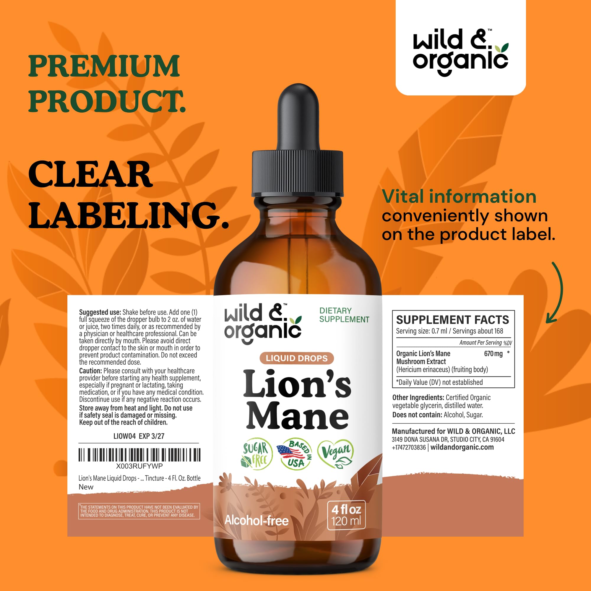Wild & Organic producto en rutina matutina promoviendo enfoque