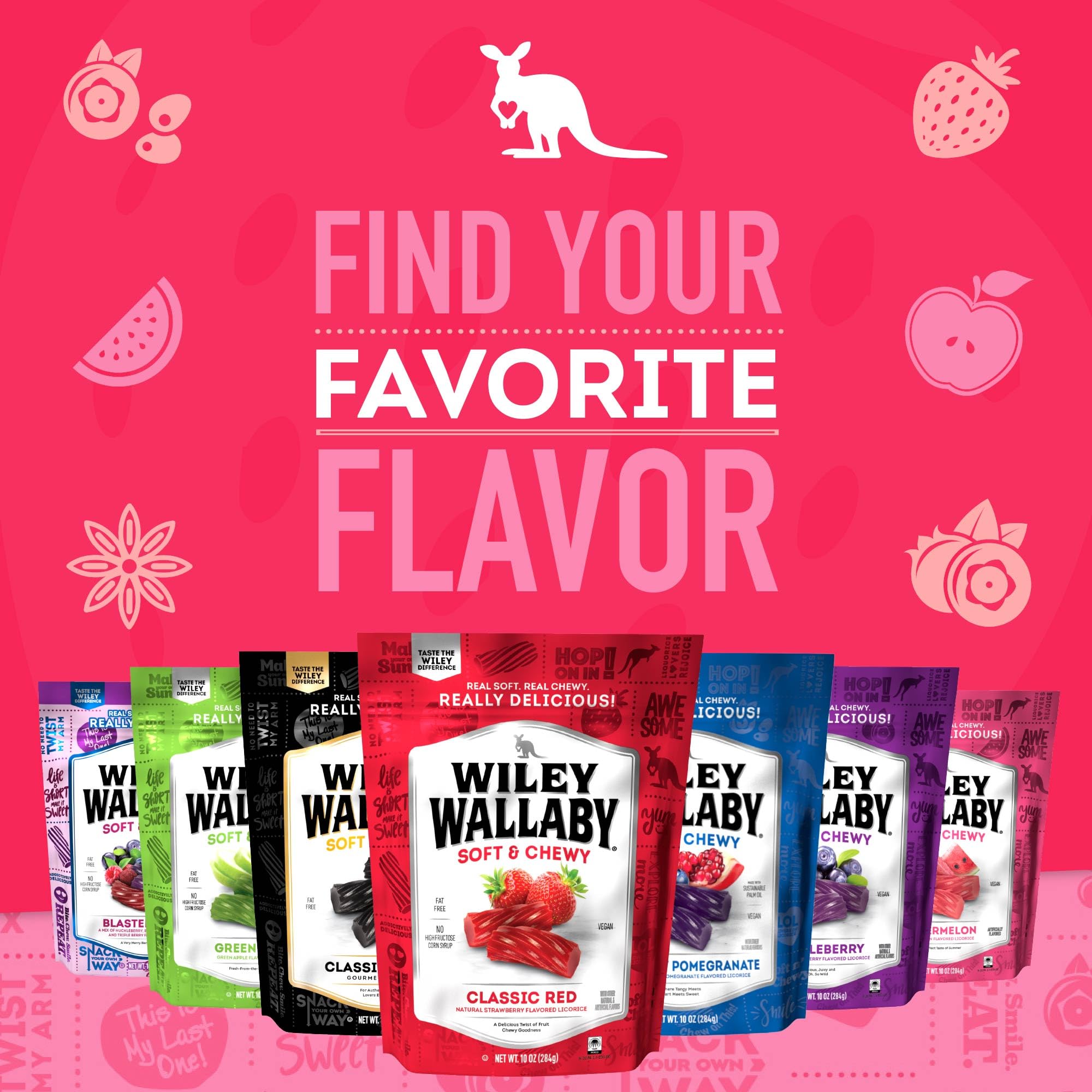 WILEY WALLABY ambientación de fiesta con bolsas en mesa, perfecta para eventos
