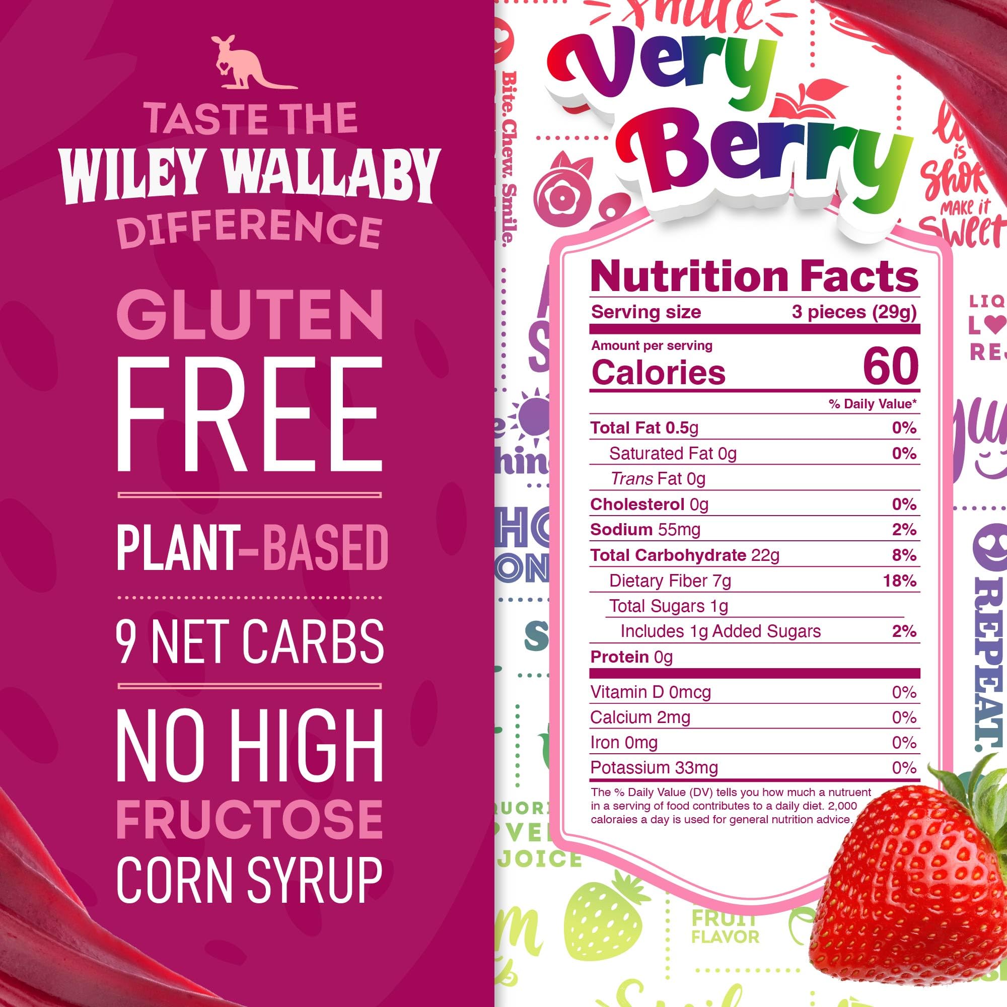 WILEY WALLABY detalle de la textura masticable del twist y atractivo