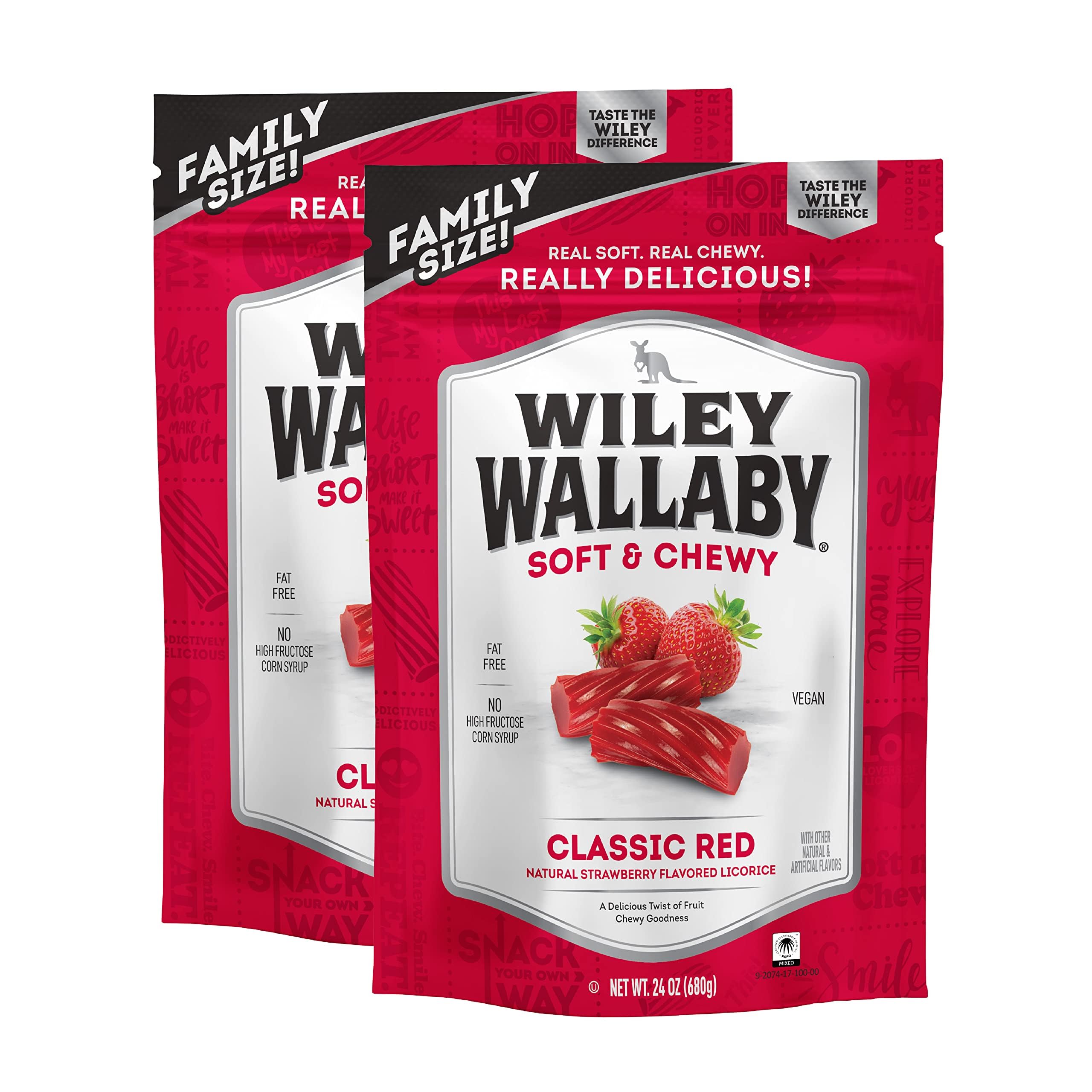 WILEY WALLABY frente del empaque mostrando bolsa y marca, ideal para identificar producto