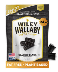 WILEY WALLABY frente del empaque mostrando bolsa de 24oz y beneficios