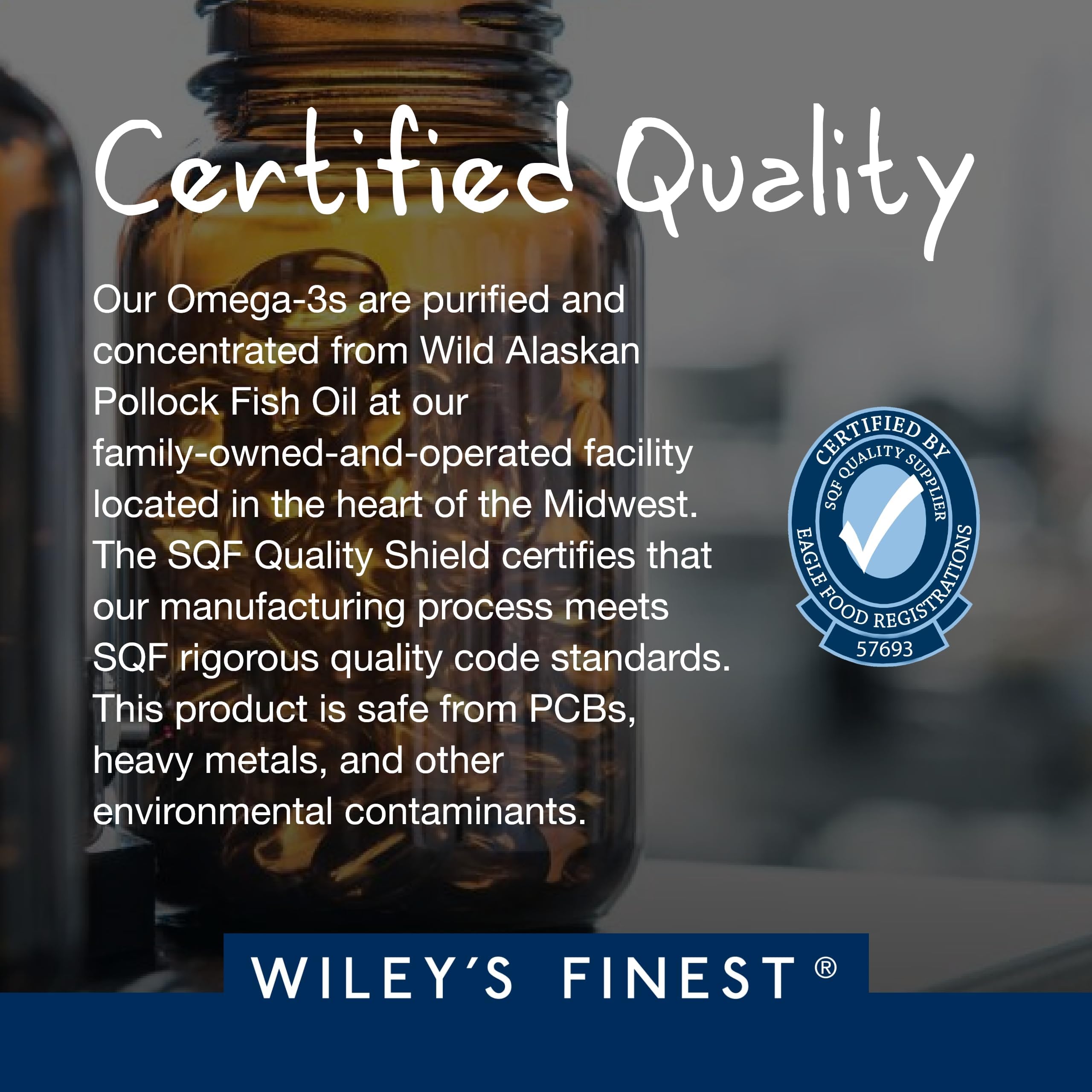 Wiley's Finest sello MSC y escena de pesca sostenible que evidencia origen responsable