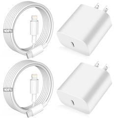 WILLTOP front packaging showing two chargers and two 10ft cables for convenience