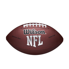 WILSON balón NFL MVP frontal mostrando diseño clásico y agarre mejorado