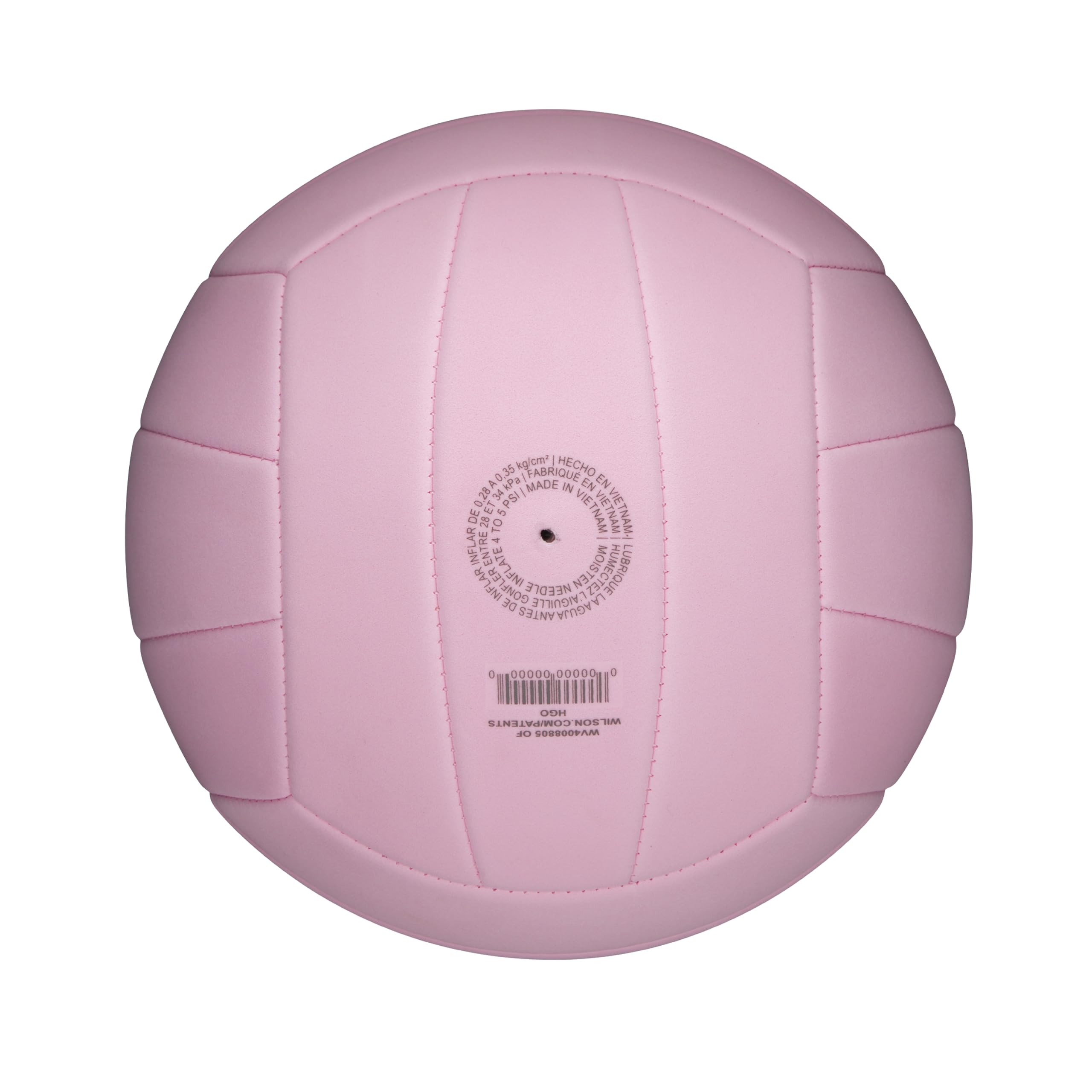 WILSON comparación de tamaño oficial junto a una regla para referencia