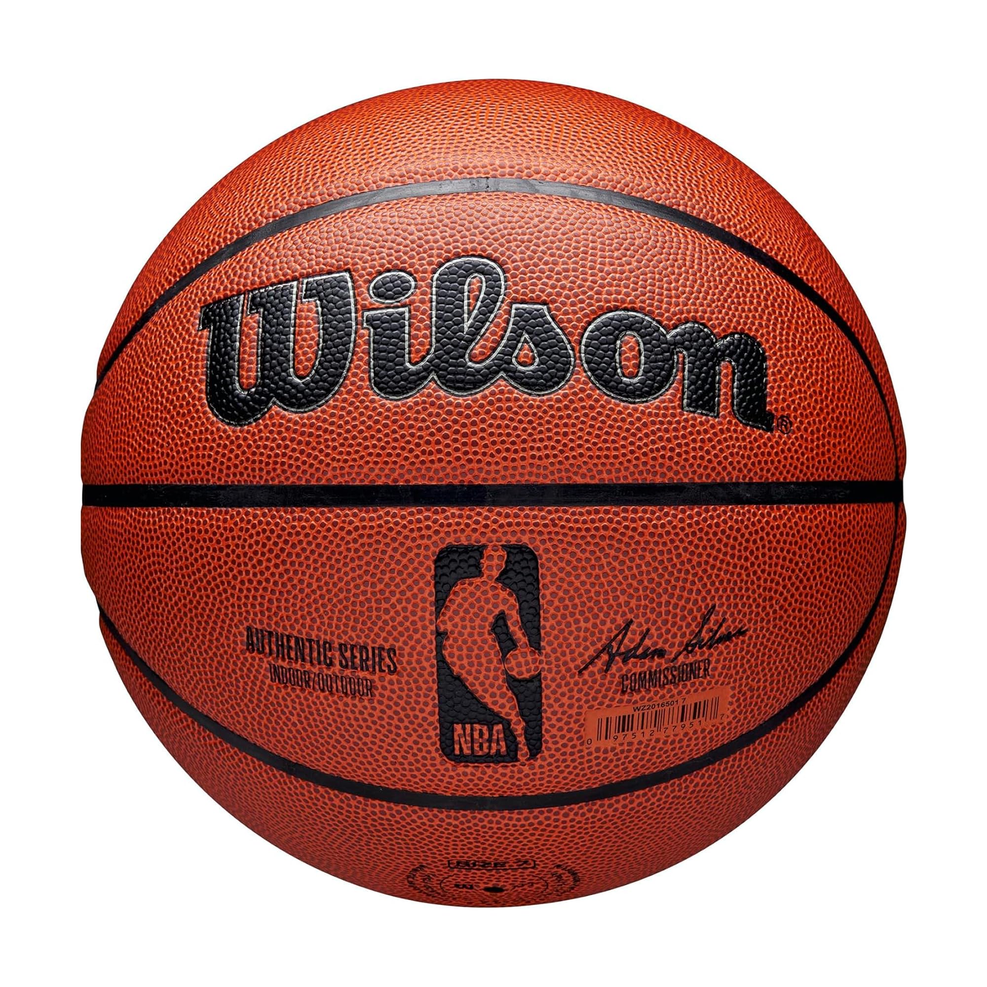 WILSON balón vista frontal mostrando diseño y agarre constante