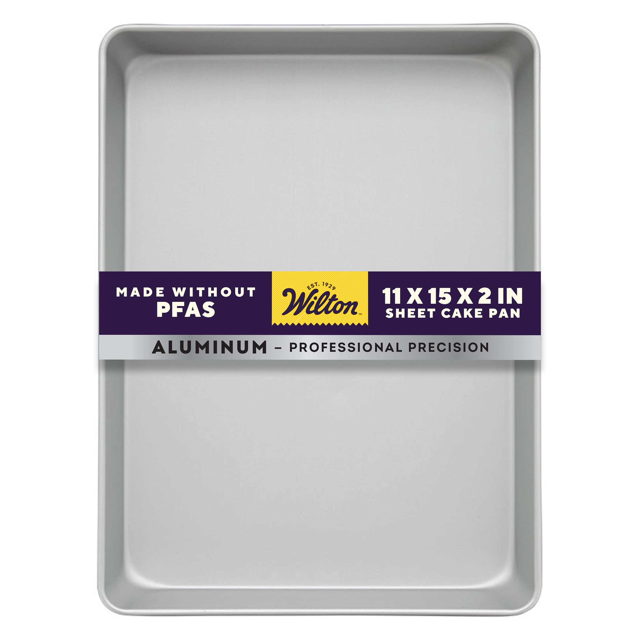 Wilton bandeja frontal 11x15 in, muestra capacidad para fiestas