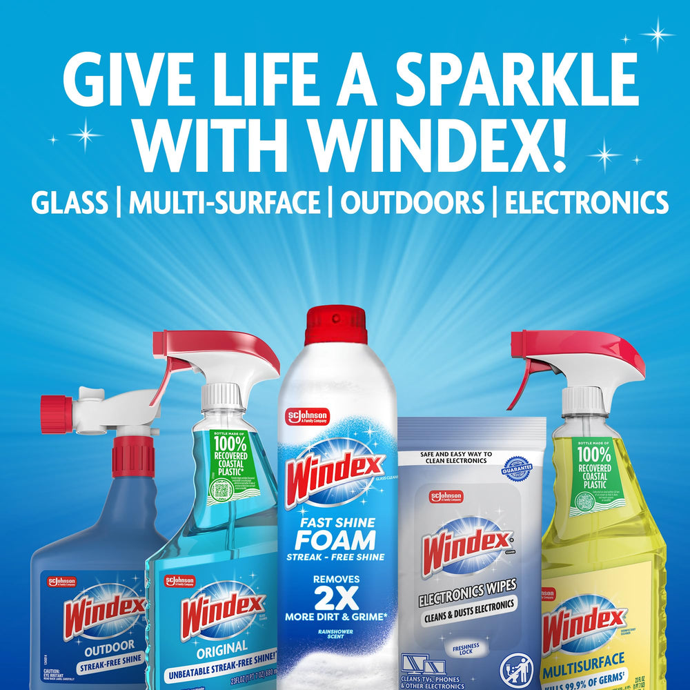 Windex en ambiente doméstico ventana limpia que maximiza luz natural