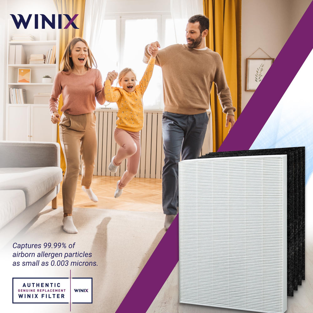 Winix filtro 115115 instalado en purificador demostrando rendimiento renovado