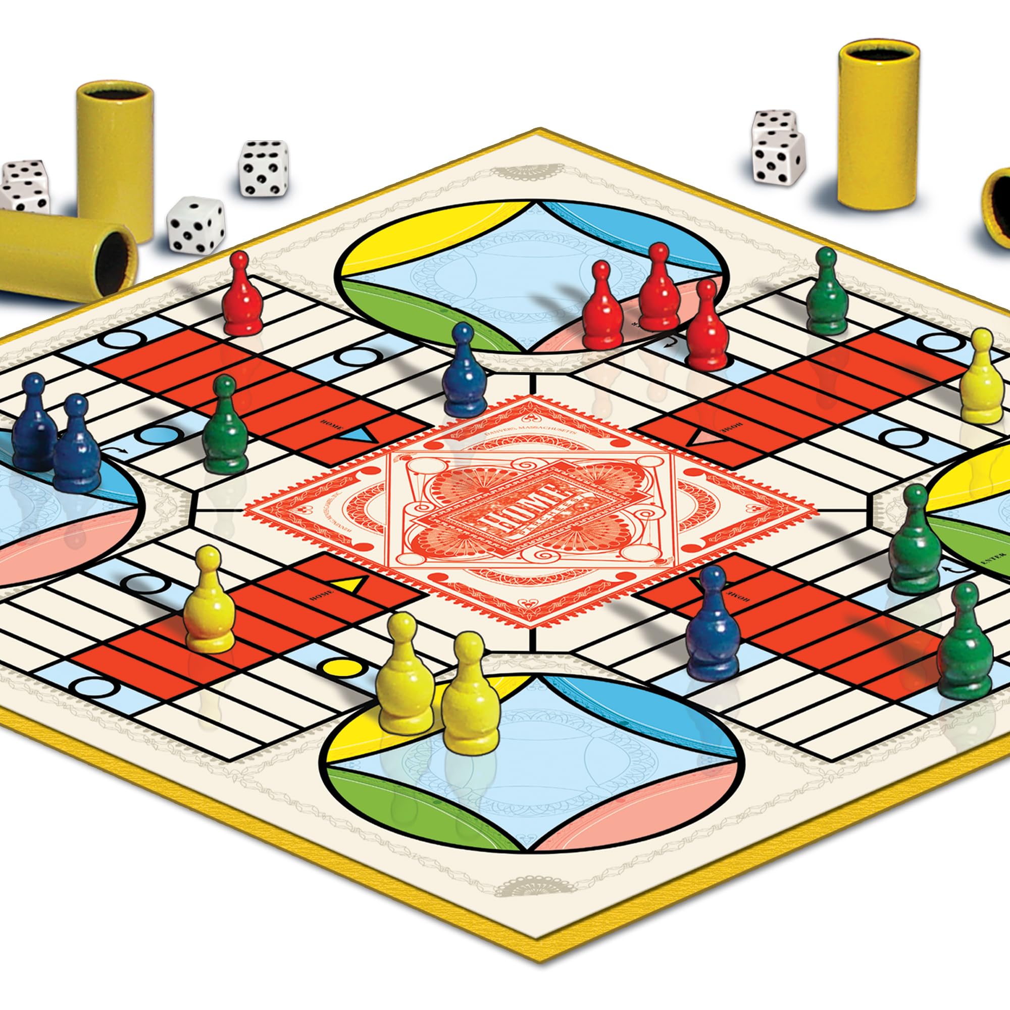 Winning Moves partida en familia muestra diversión y fácil juego social