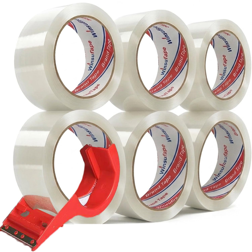 WINSUFIRE dispensador en primer plano, facilita aplicar y cortar cinta rápido