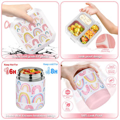 wiwens termo 12oz de acero inoxidable conservando comida caliente