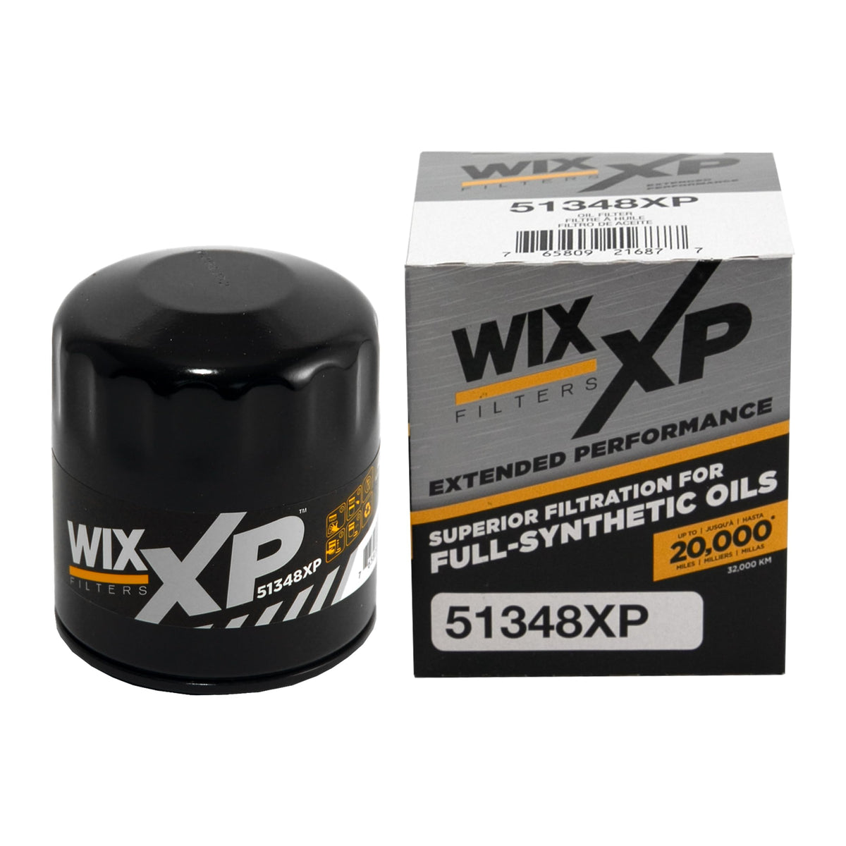 WIX 51348XP vista frontal mostrando sello y rosca, protección confiable