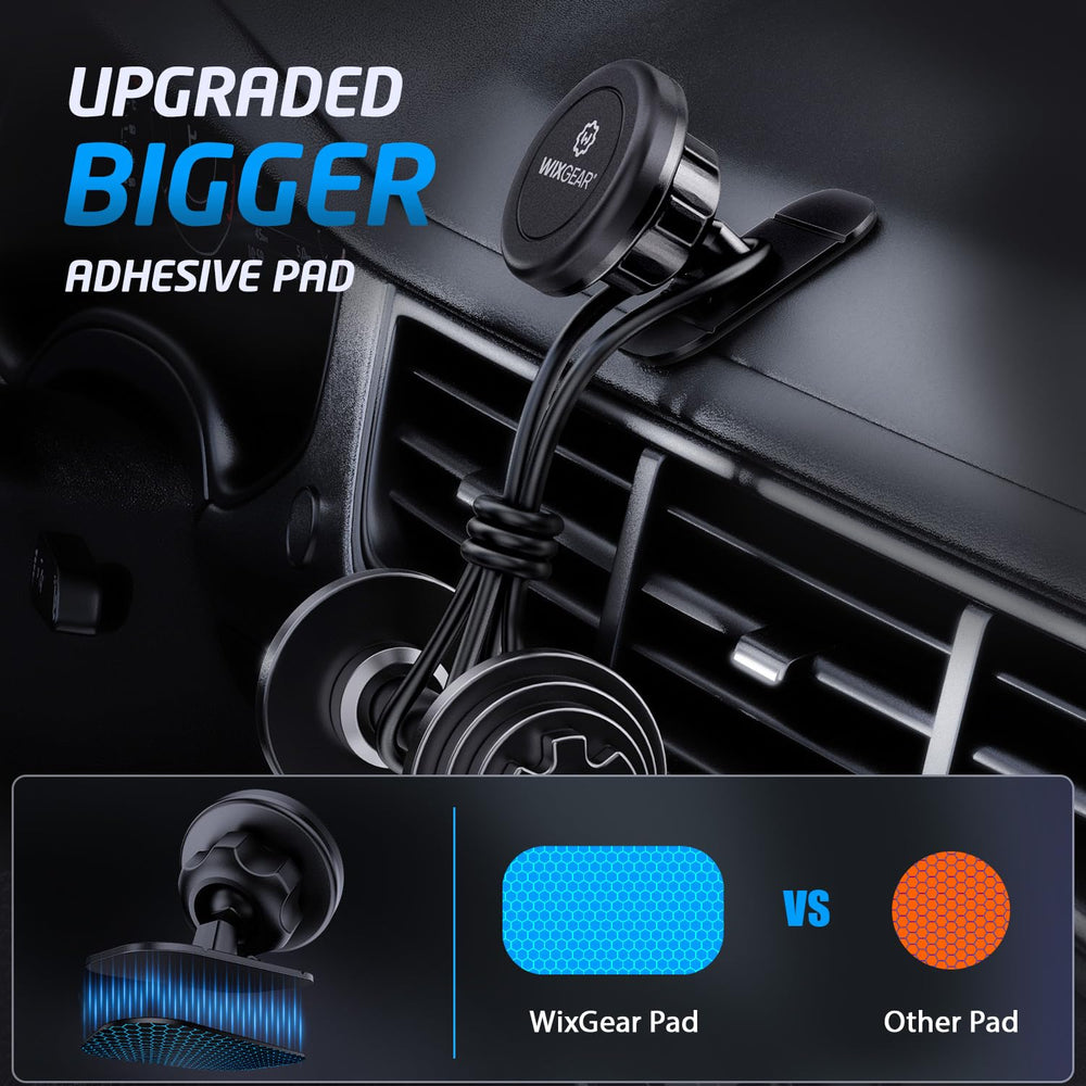 WixGear comparación de tamaño con un smartphone para mostrar compatibilidad y estabilidad