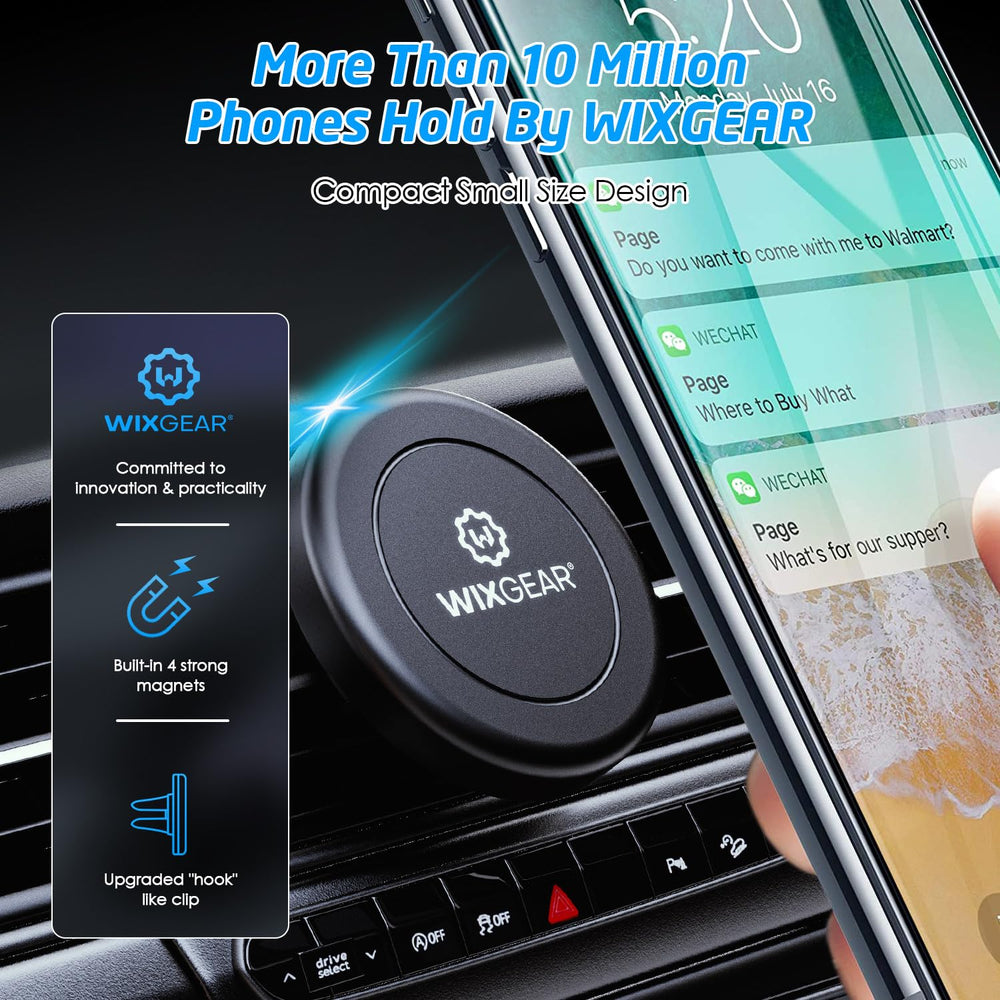 WixGear cuatro placas metálicas incluidas para diferentes dispositivos