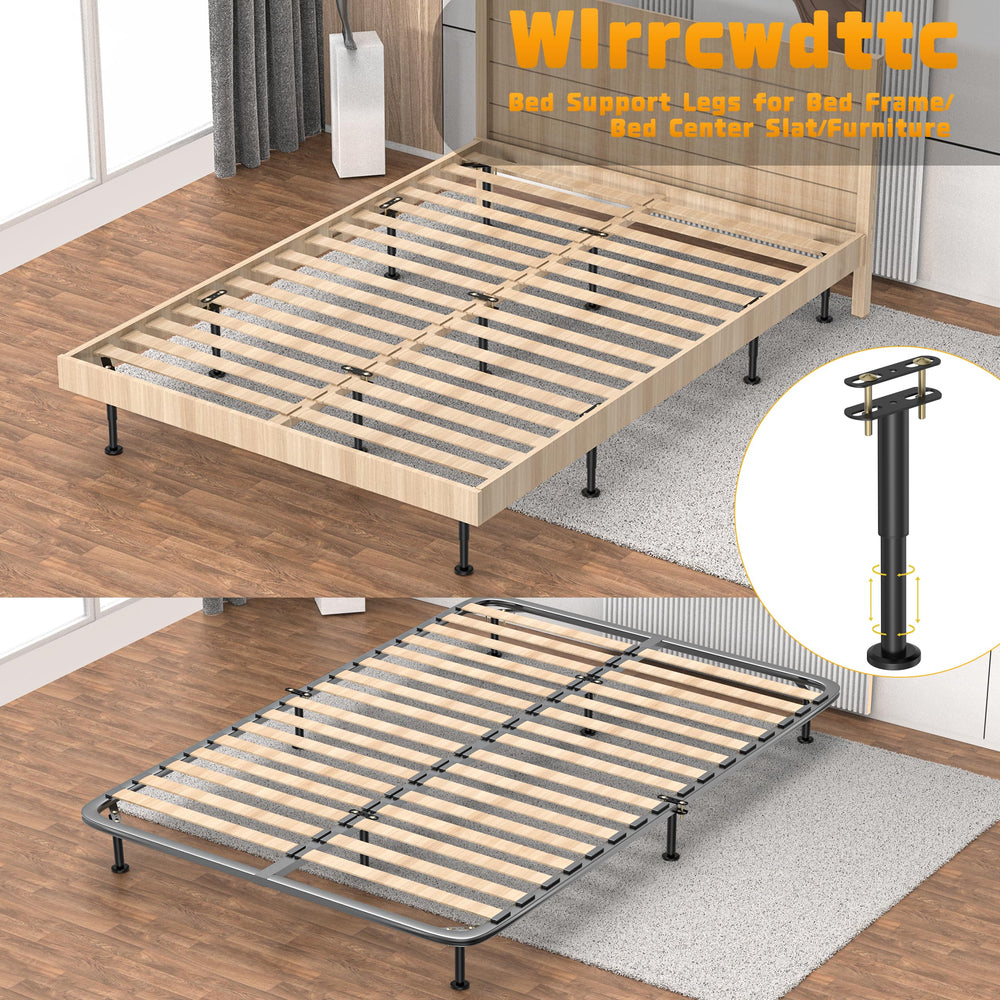Wlrrcwdttc patas instaladas en cama moderna refuerzan centro y evitan hundimientos