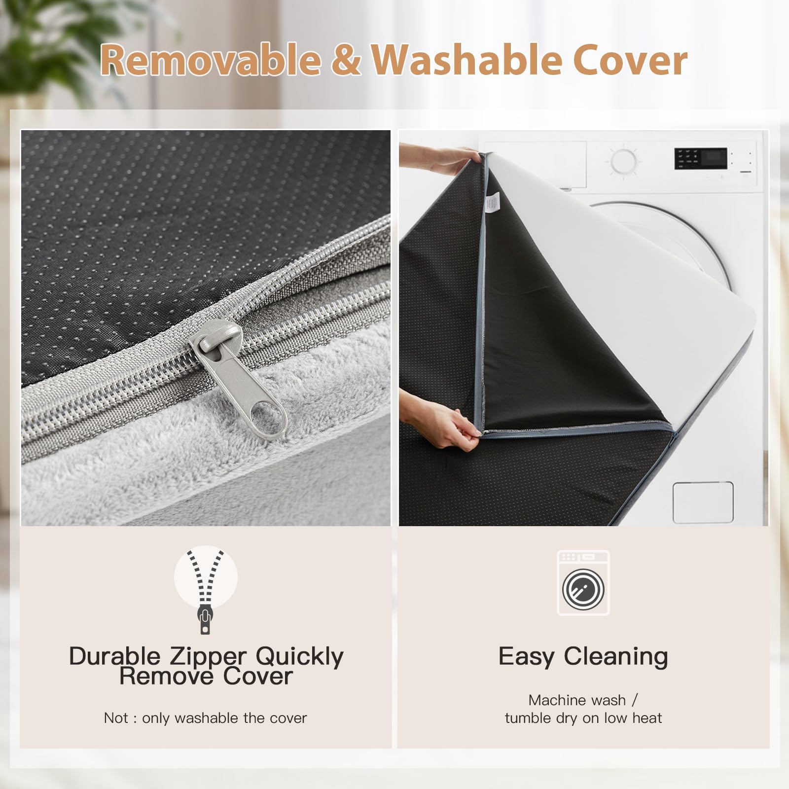 WNPETHOME base de Oxford con puntos antideslizantes que fija la cama