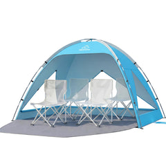 Wolfwise tienda frontal mostrando amplia sombra y acceso cómodo