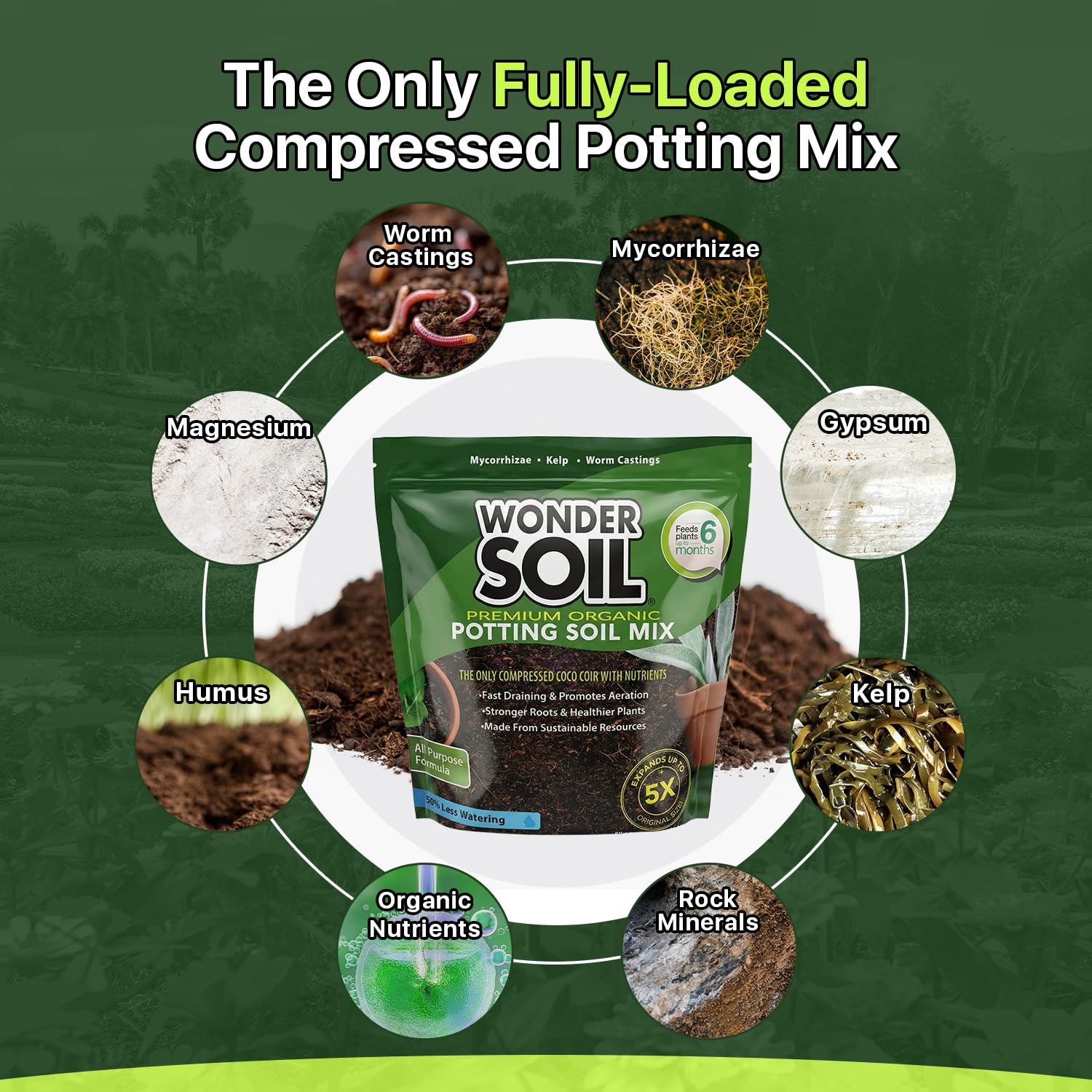 Wonder Soil expanded coco coir texture close-up showing airy root-friendly structure
