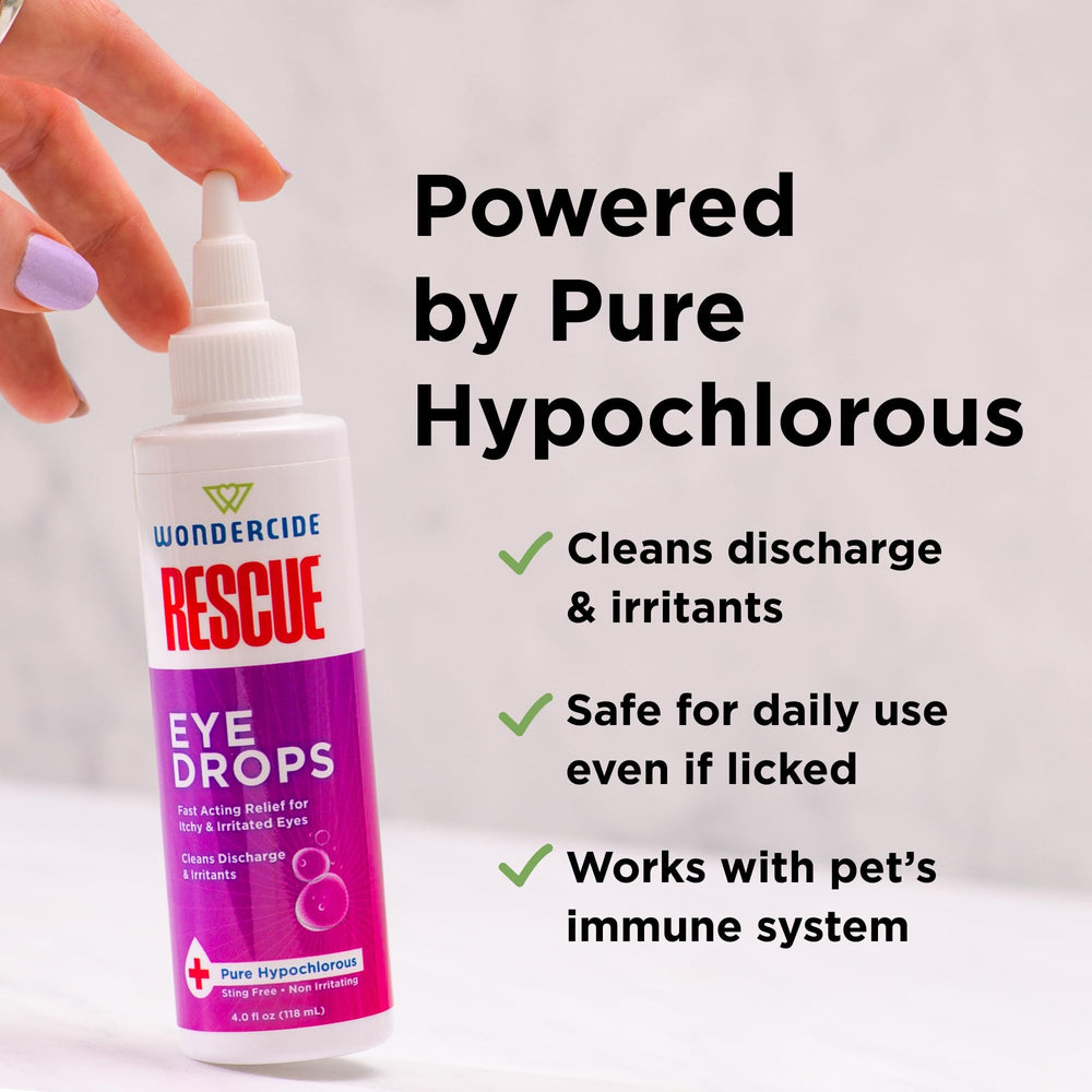 Wondercide uso en gato eliminando secreciones sin irritación