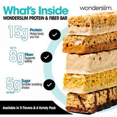 WonderSlim barra en mano lista para consumir, conveniencia al instante