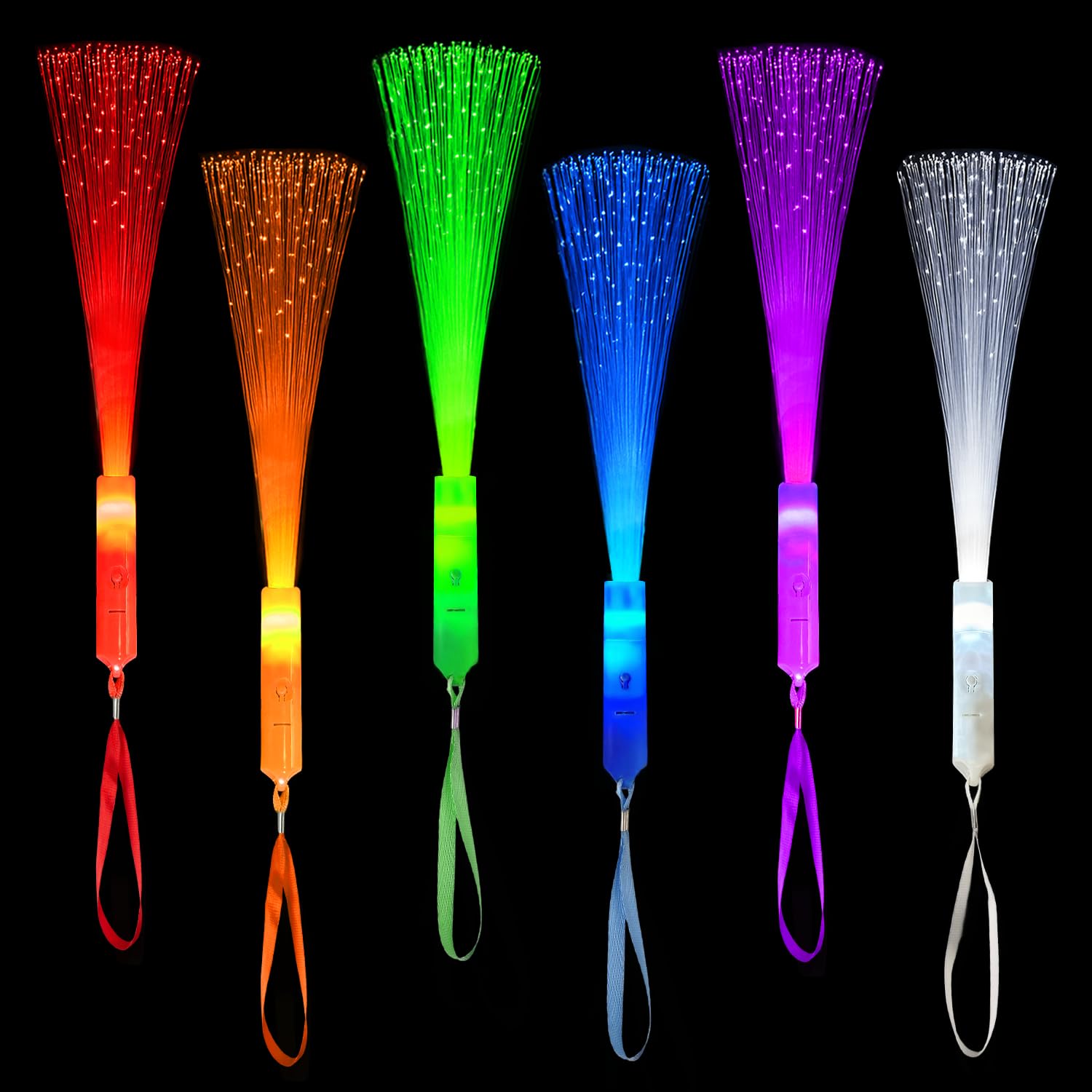 Wondrus paquete frontal con las 12 varitas coloridas, ideal para fiestas