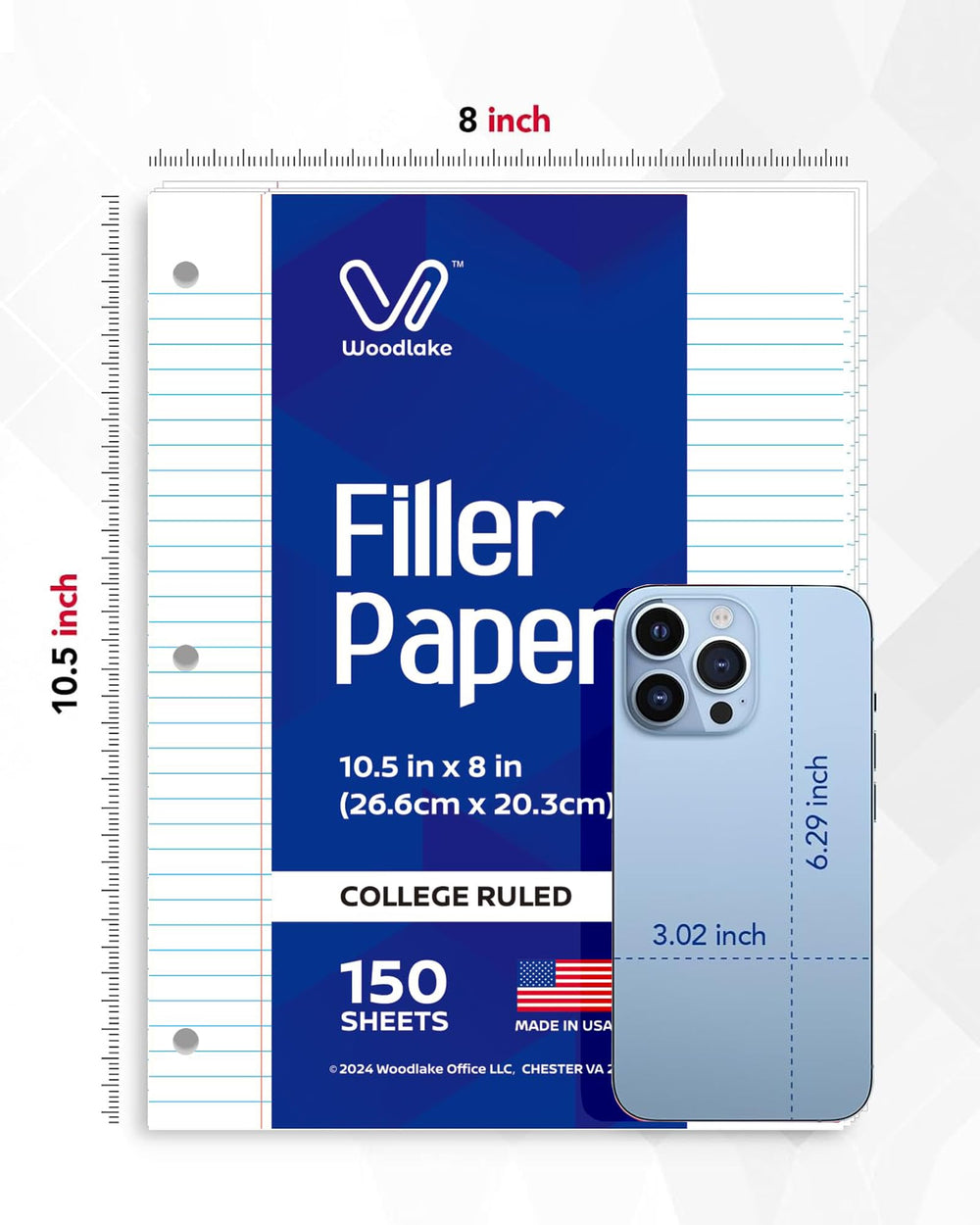 Woodlake textura del papel 65gsm vista cercana para escritura suave