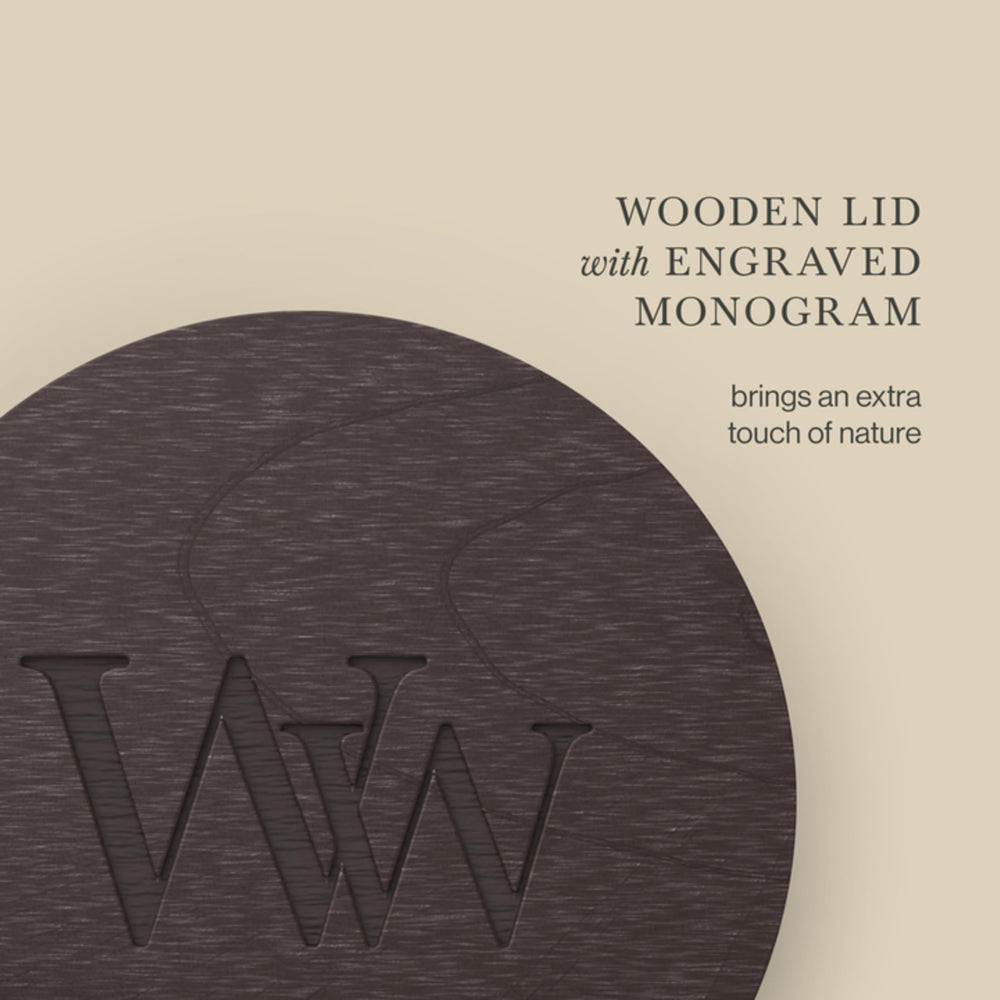 WoodWick comparación de tamaño para ver escala en la casa
