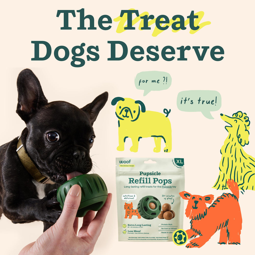 WOOF etiqueta con lista de ingredientes visibles para transparencia y confianza