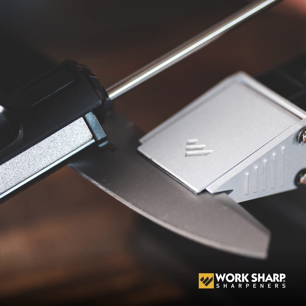 WORK SHARP contenido del kit dispuesto, organización y herramientas incluidas