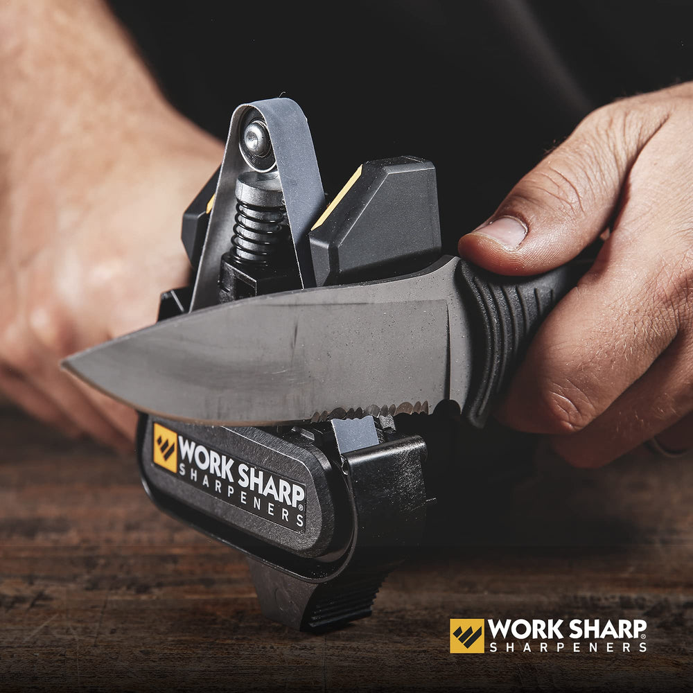 Work Sharp MK2 etiqueta y placa con modelado y origen en Oregón