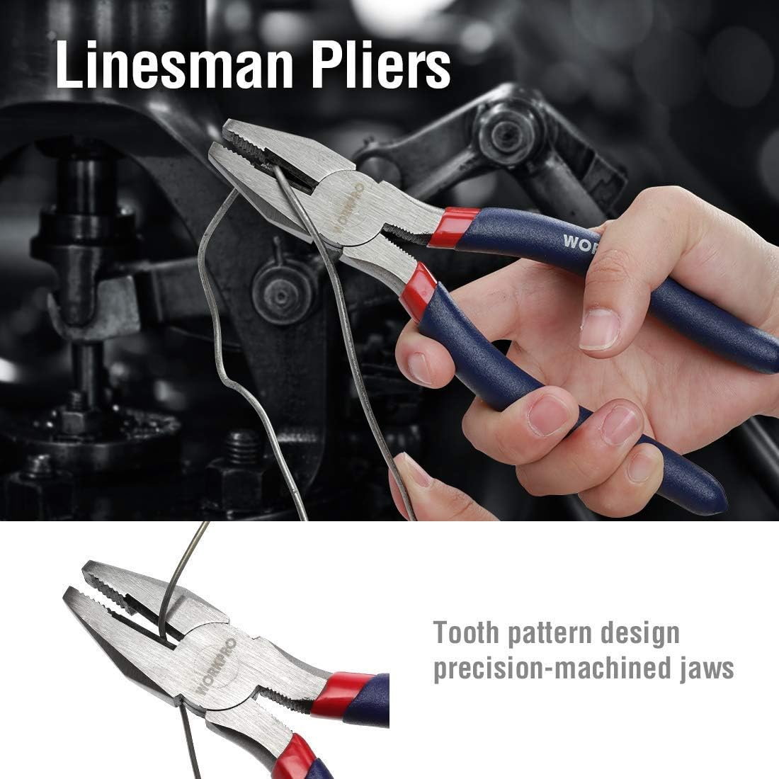 WORKPRO alicates diagonal 6" cortando cable, corte limpio y controlado