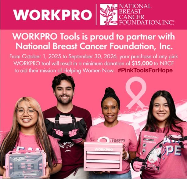 WORKPRO bolsillo transparente para etiqueta y fácil identificación del contenido