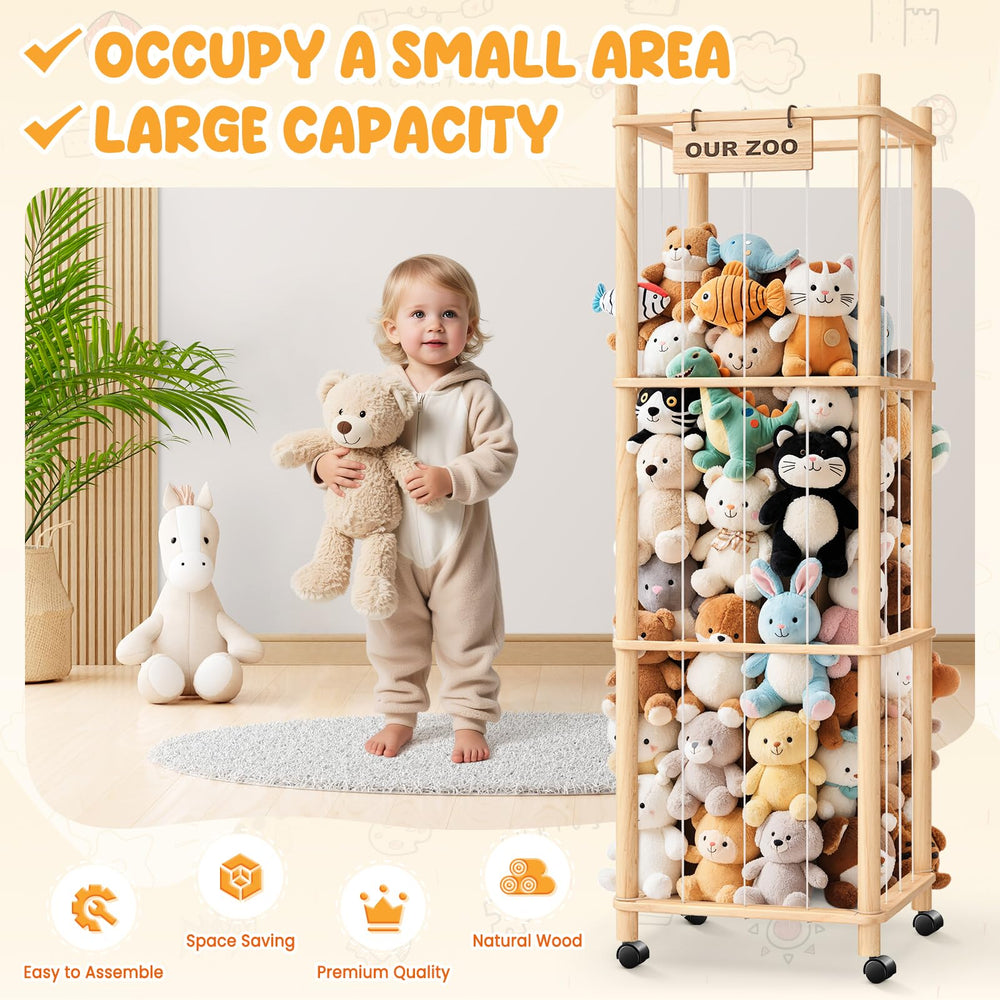 WORLDMX detalle de barras elásticas que facilitan acceso a peluches