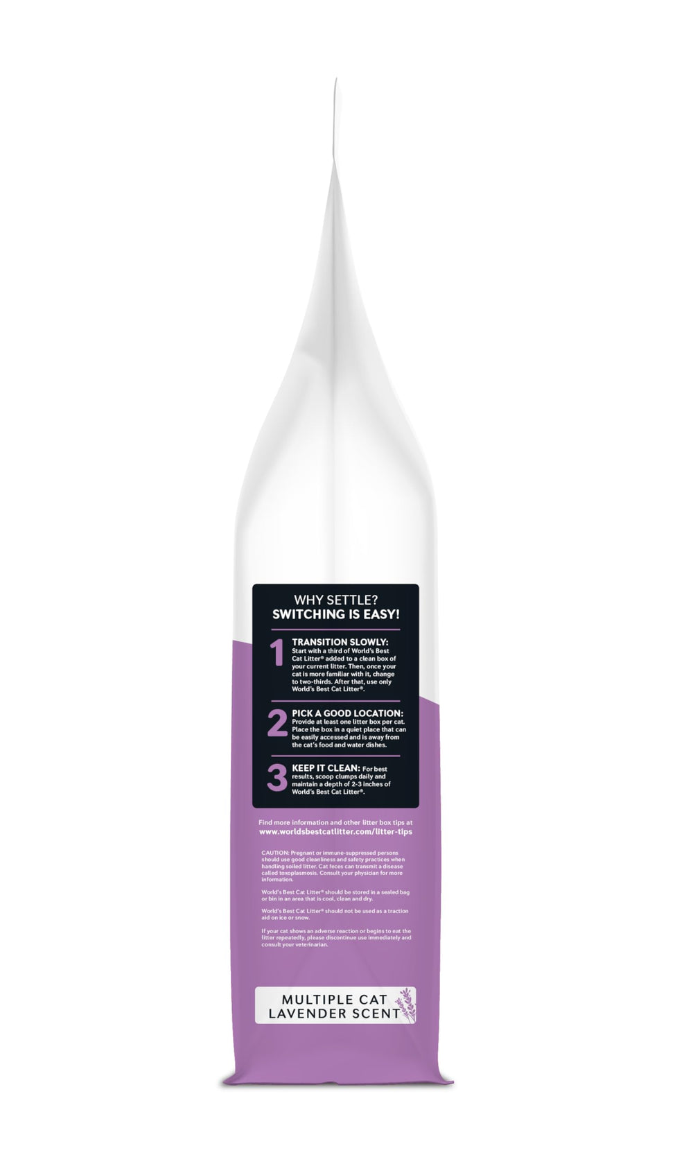 World's Best Cat Litter gránulos con aroma de lavanda beneficio fragancia natural