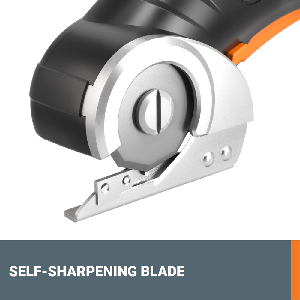 WORX ZipSnip cortando cartón limpio y sin tiras