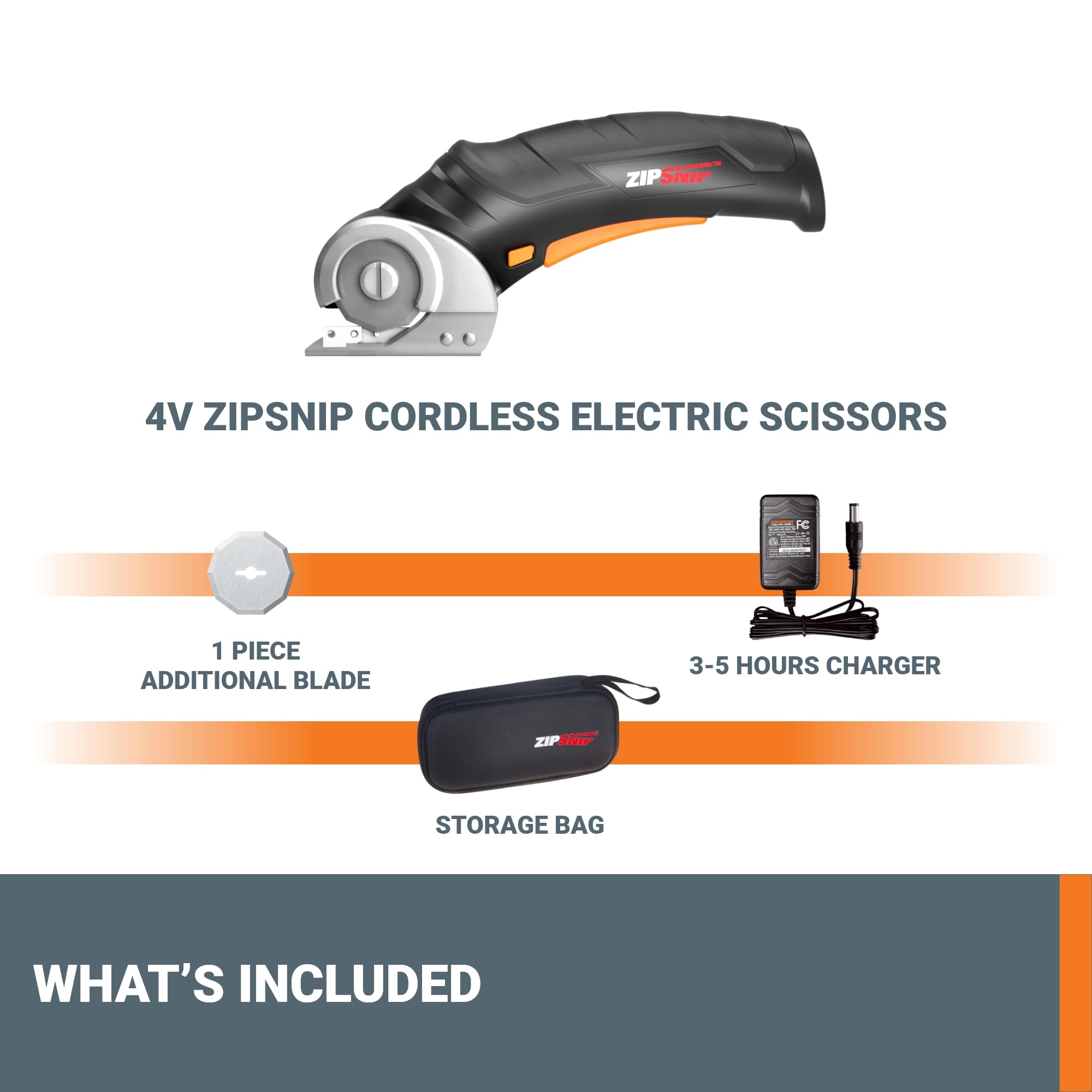 WORX ZipSnip comparación de tamaño en mano para ergonomía