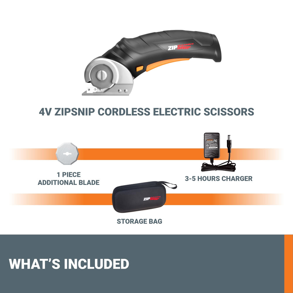 WORX ZipSnip comparación de tamaño en mano para ergonomía