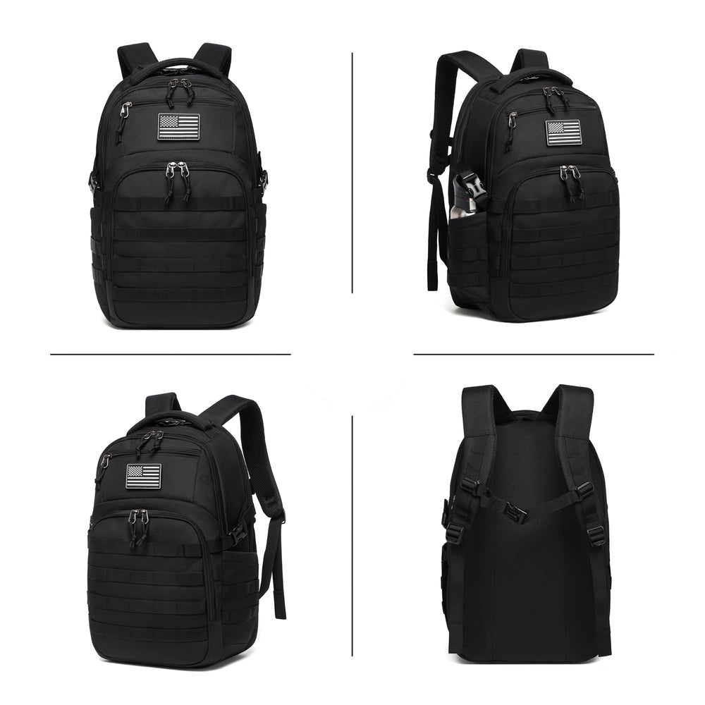 Wotony vista del sistema MOLLE para añadir accesorios modulares