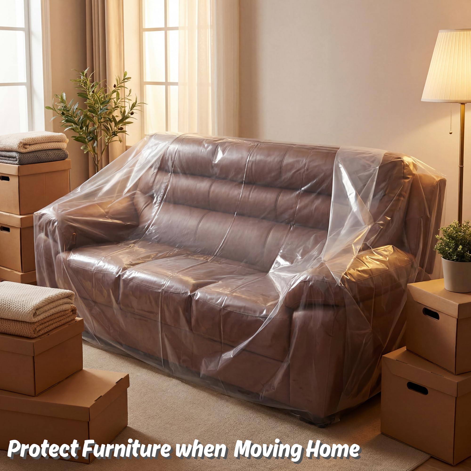 Wowfit funda transparente permitiendo identificar muebles sin abrir