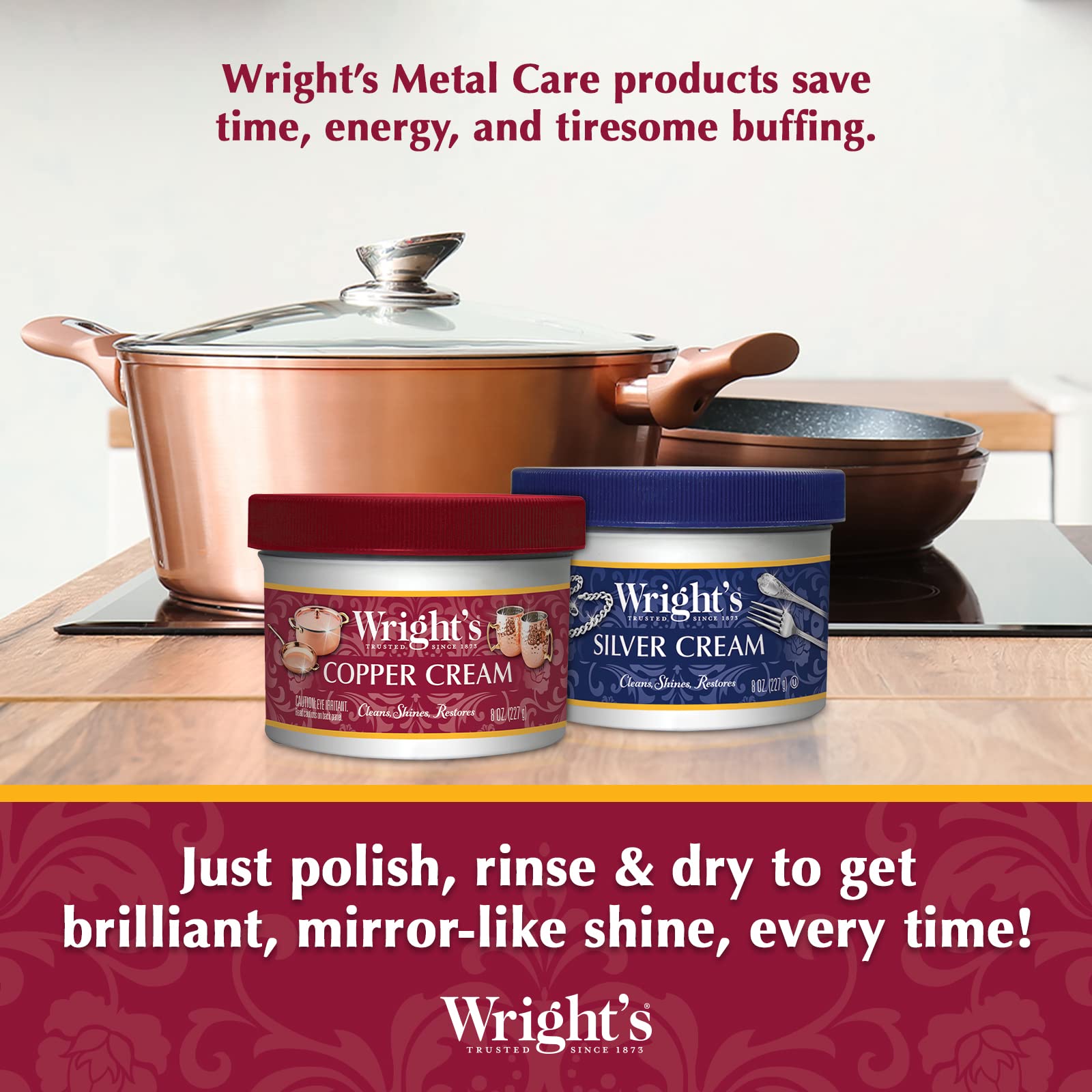 Wright's etiqueta con instrucciones e ingredientes, uso seguro e informado