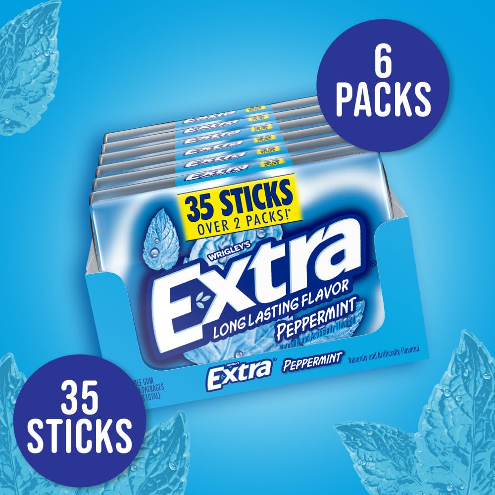 WRIGLEY'S EXTRA pack abierto con piezas accesibles y beneficio de portabilidad