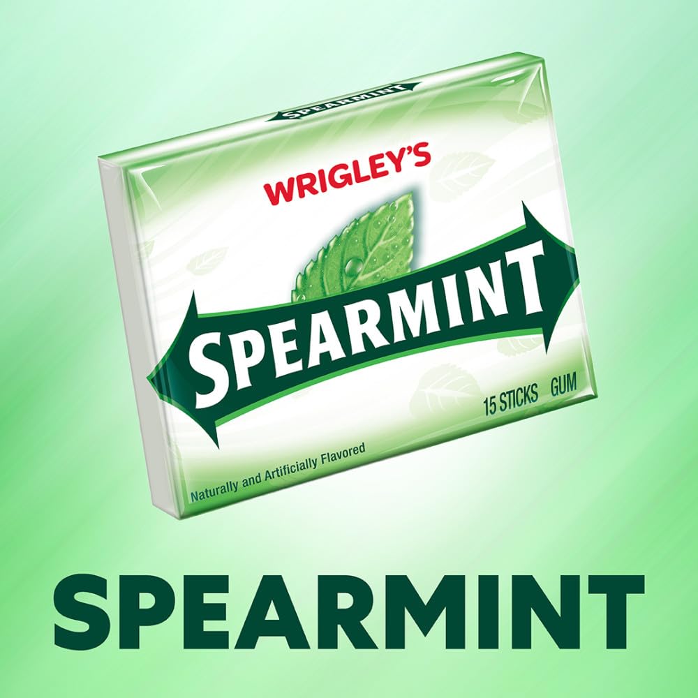 WRIGLEY'S Spearmint stick individual envuelto, práctico para compartir y mantener higiene
