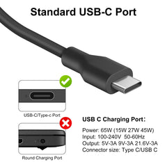 WUINTE primer plano del conector USB-C, conexión segura y rápida