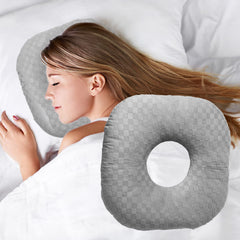 Wuronsa almohada frontal mostrando forma y hueco para comodidad