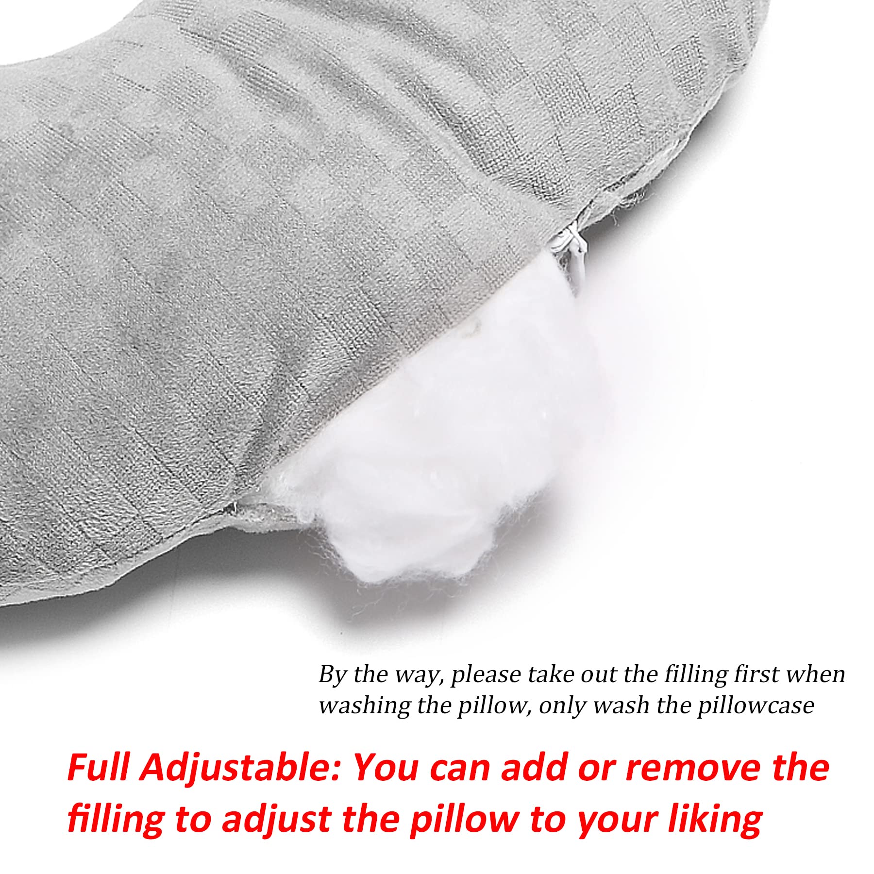 Wuronsa almohada con auriculares in-ear reduce fricción y molestias
