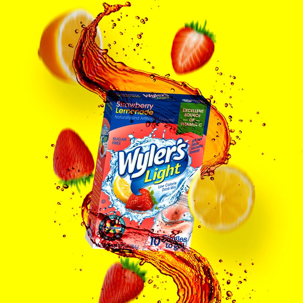 Wyler's Light caja abierta mostrando las 12 cajas que suman 96 sobres
