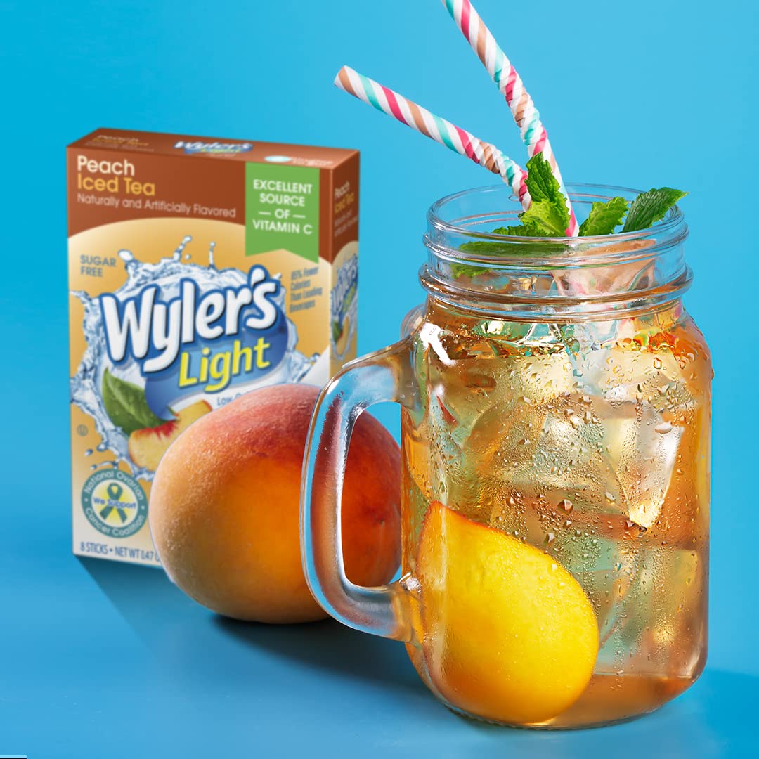 Wyler's Light en picnic para disfrutar té helado de durazno