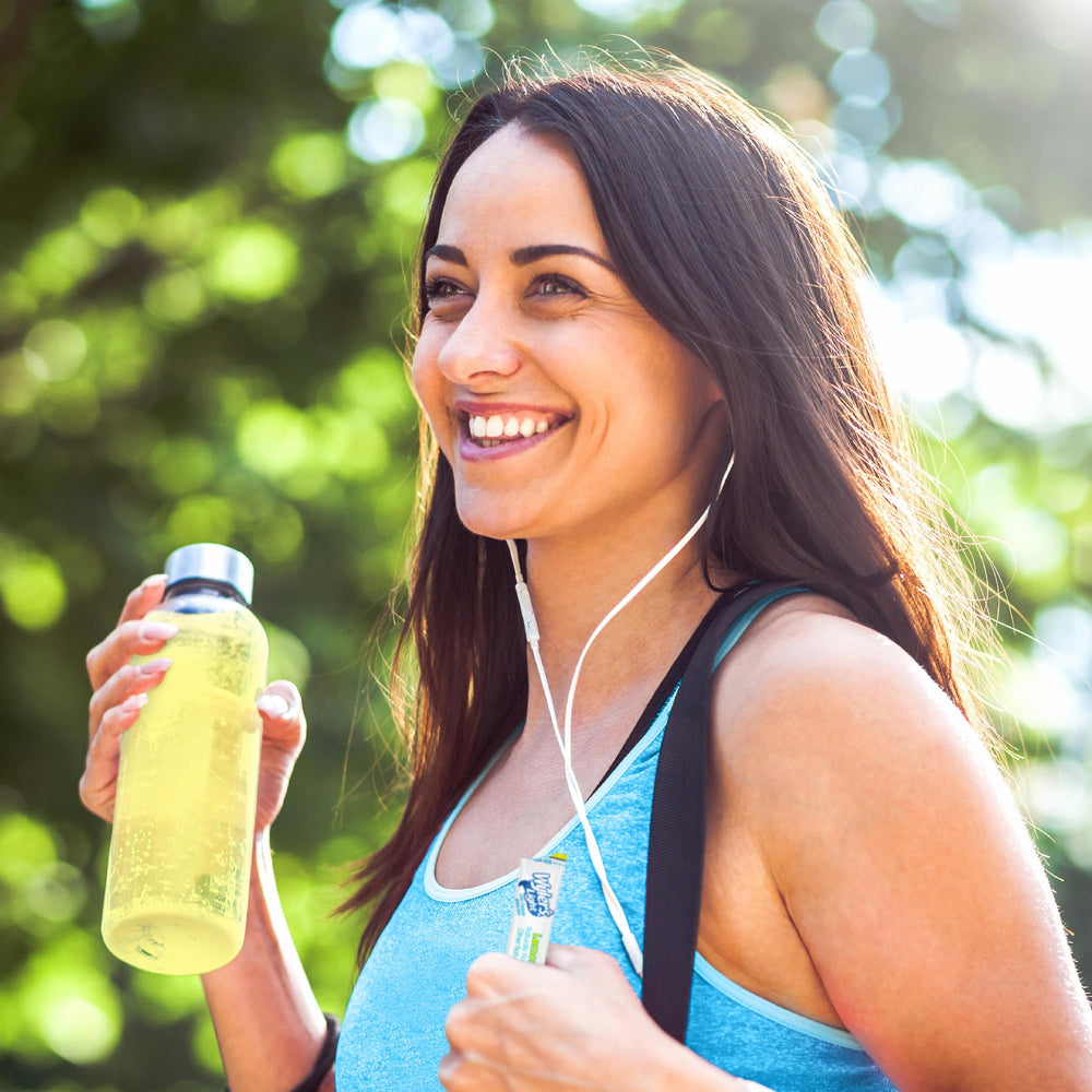 Wyler's Light etiqueta con información nutricional, visual de vitamina C y bajo en calorías