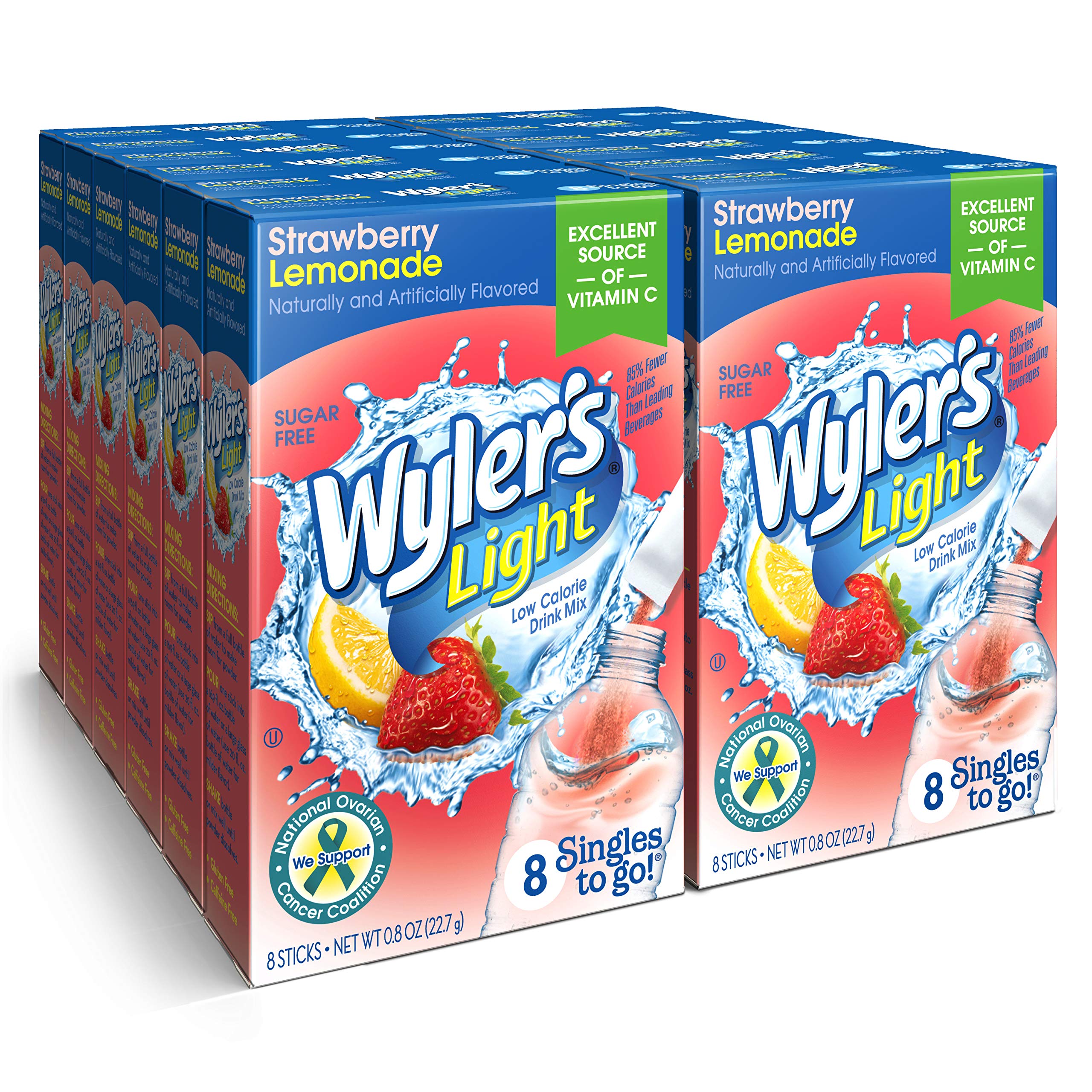 Wyler's Light fachada del paquete mostrando el producto y facilidad de uso